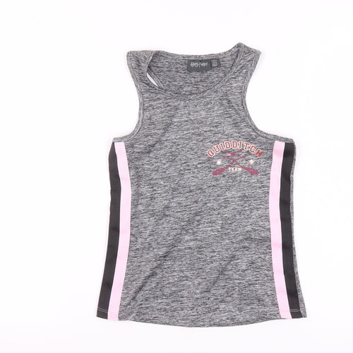 Harry Potter Girls Grey Tank Top 9-10 Years