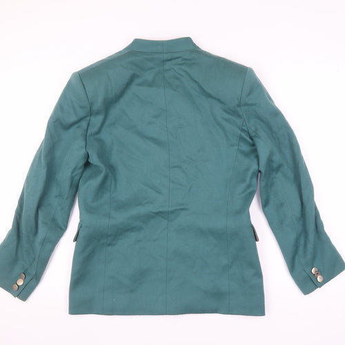 Austin Reed Women's Green Blazer UK 8 One-Button