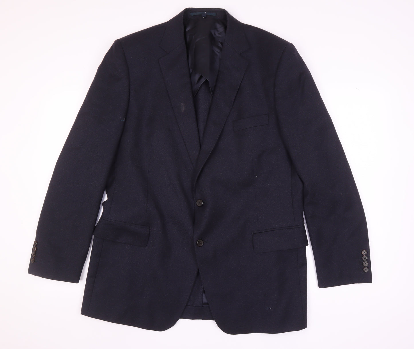Gieves & Hawkes Men's Blue Wool Blazer Size 46R