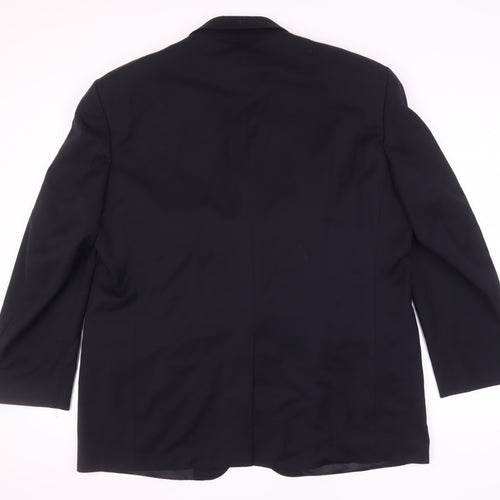 Marks and Spencer Men's Blue Wool Blazer, Size 48R