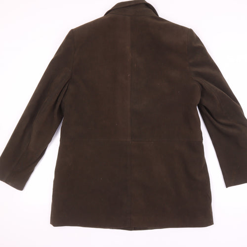 EWM Women's Brown Suit Jacket, Size 14, Business Style
