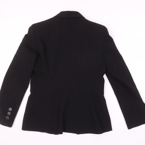 Principles Women's Black Regular Fit Notch Lapel Blazer