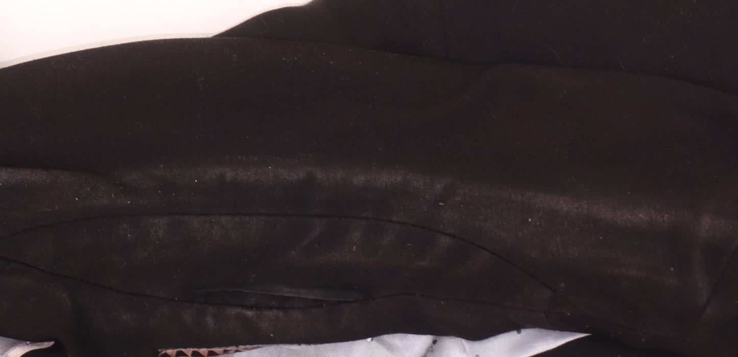 Principles Women's Black Regular Fit Notch Lapel Blazer