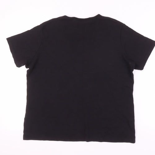 EWM Women's Black XL T-Shirt, Casual Plus Size