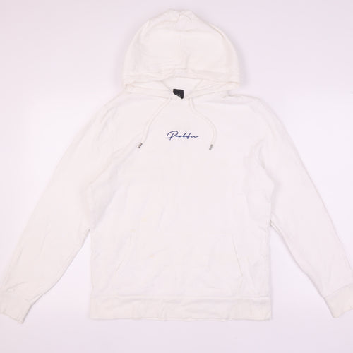 River Island Unisex White Hoodie - Size S