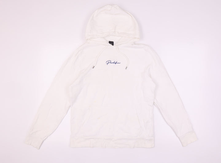 River Island Unisex White Hoodie - Size S