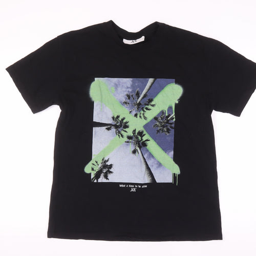JK Attire Men's Black XS Graphic Print T-Shirt