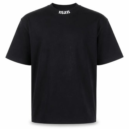 boohooMAN Black Crew Neck Men's T-Shirt, Size S