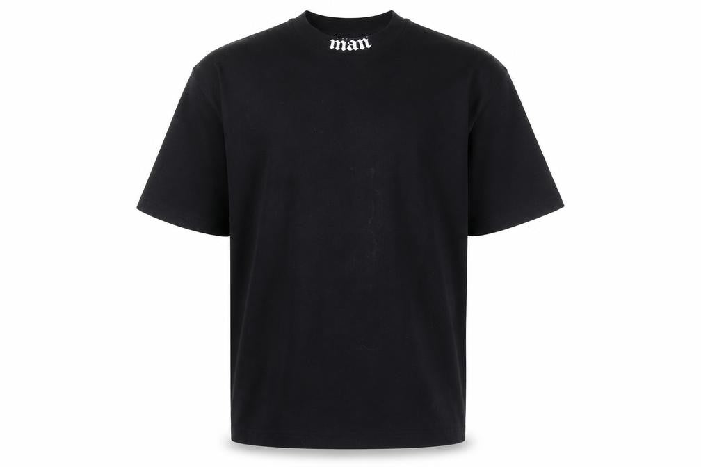 boohooMAN Black Crew Neck Men's T-Shirt, Size S