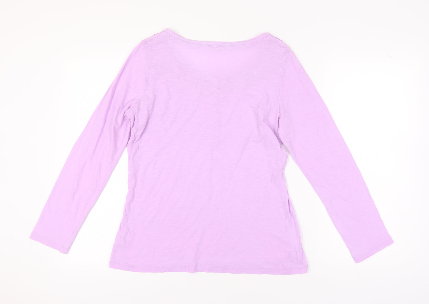 Marks and Spencer Women's Purple Crochet Blouse UK 14