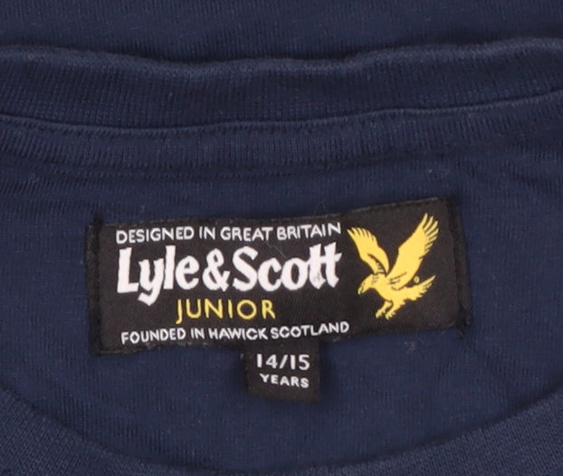 Lyle & Scott Boys Blue Pyjama Top 14-15 Years