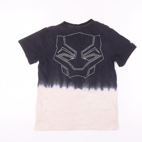 Marvel Boys Black Panther Graphic Print T-Shirt, Black, 11-12 Years