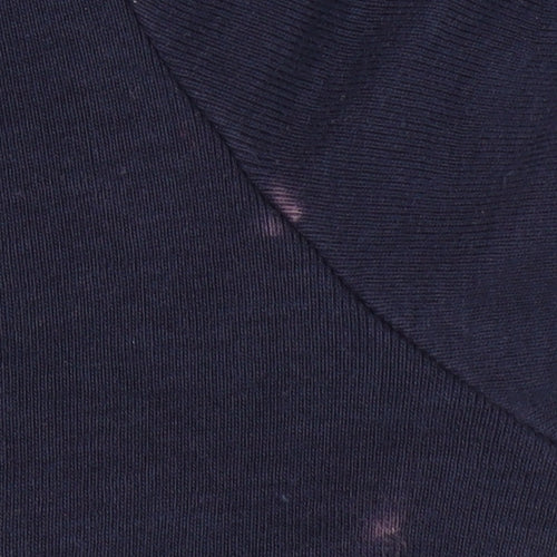 CC Women's Petite Blue Square Neck T-Shirt L