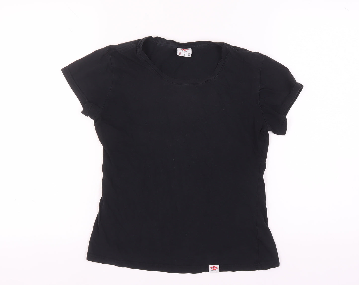 Lee Cooper Women's Black Crew Neck T-Shirt Size 12