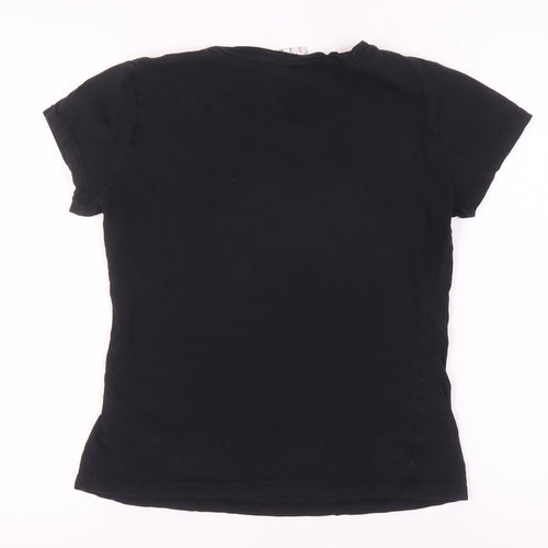 Lee Cooper Women's Black Crew Neck T-Shirt Size 12