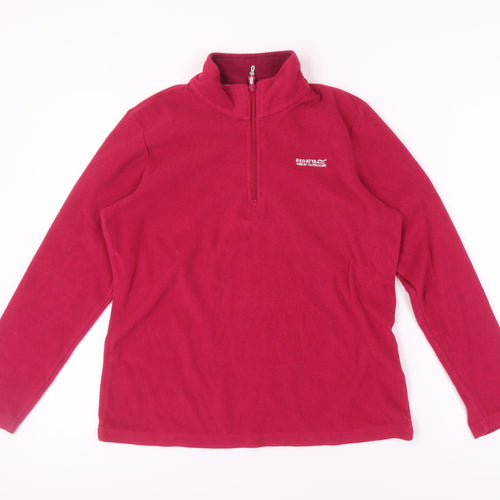 Regatta Women's Red Pullover Fleece Sweatshirt, Size 10