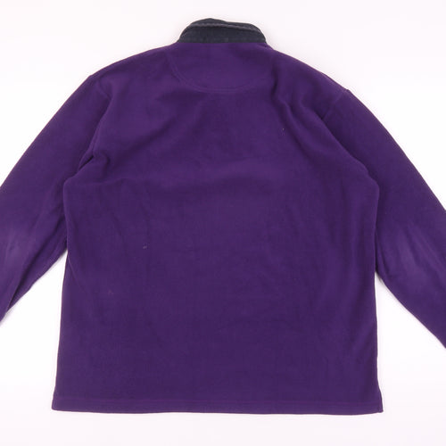 Cotton Traders Purple Unisex L Pullover Sweatshirt
