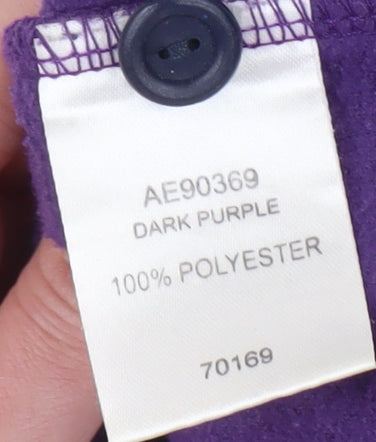 Cotton Traders Purple Unisex L Pullover Sweatshirt