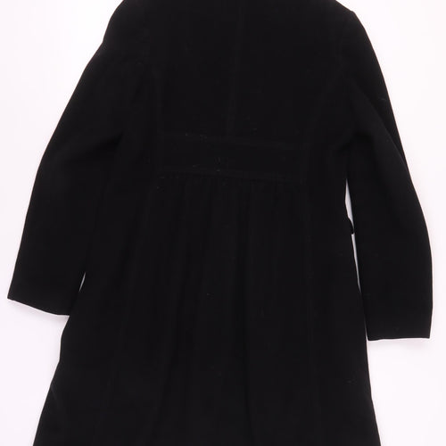 Jigsaw Women's Black Wool Cashmere Coat Size 14