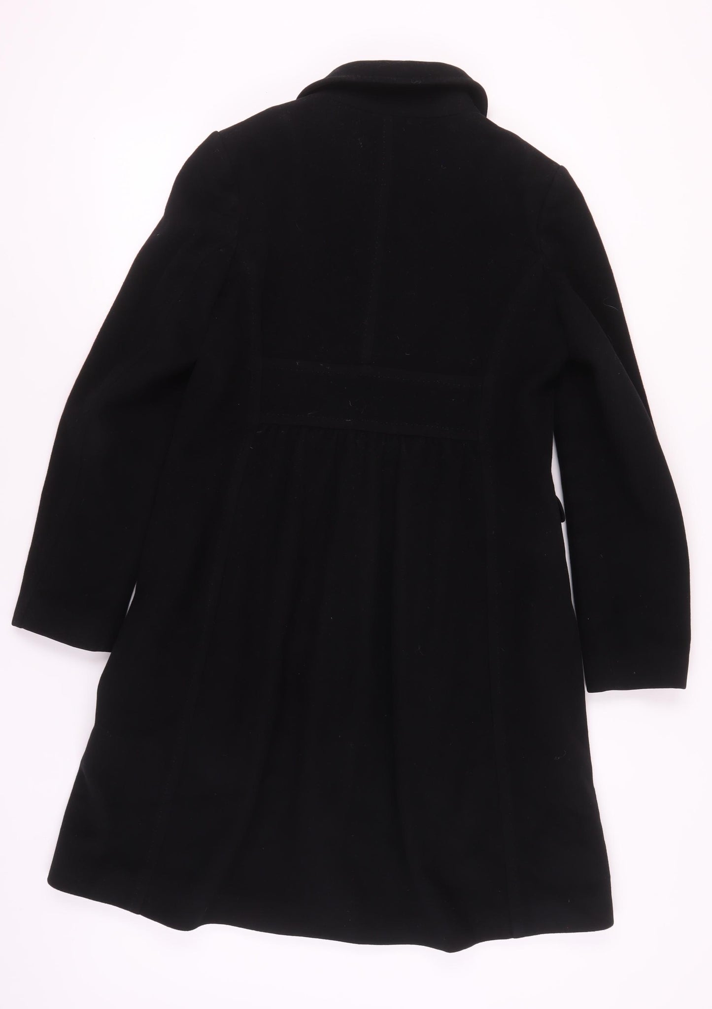 Jigsaw Women's Black Wool Cashmere Coat Size 14