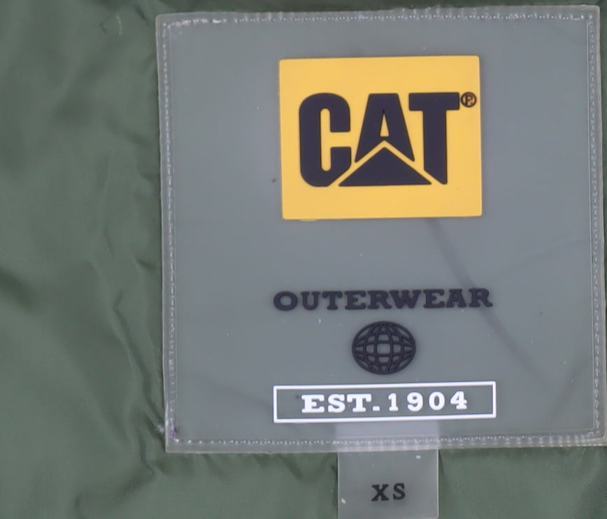 CAT Women's Beige Quilted Hooded Coat - XS