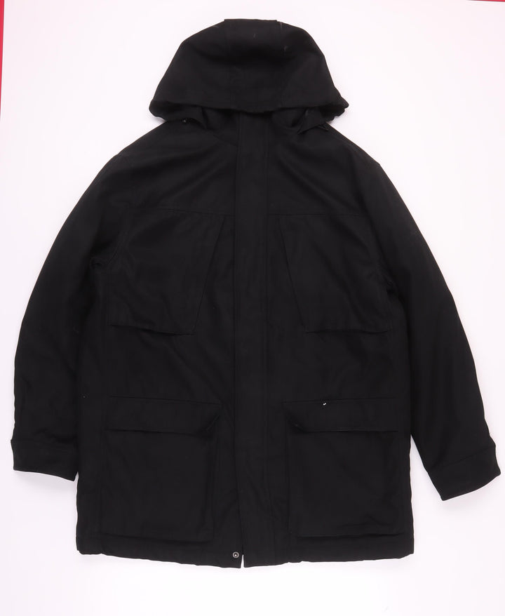 Debenhams Men's Black Parka Jacket L