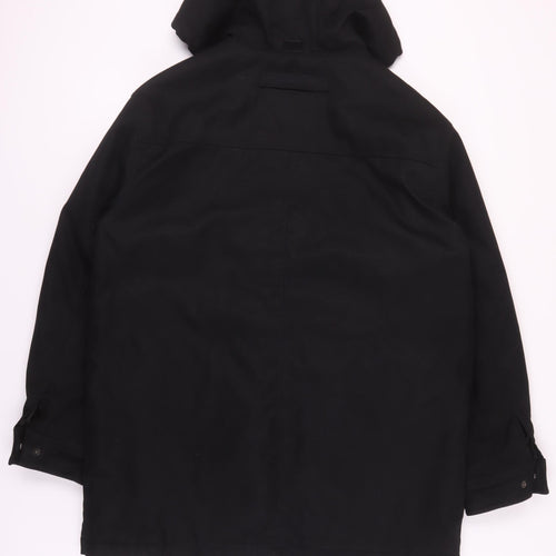 Debenhams Men's Black Parka Jacket L