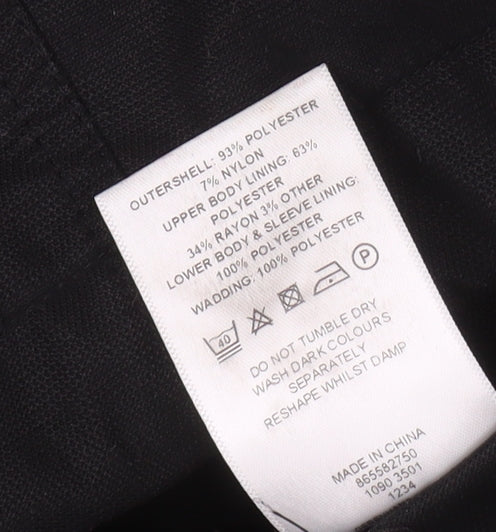 Debenhams Men's Black Parka Jacket L