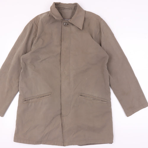 Austin Reed Men's Brown Overcoat - Size S