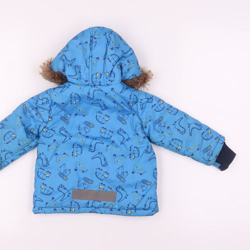 Nutmeg Unisex Blue Peppa Pig Puffer Jacket - 18 Months