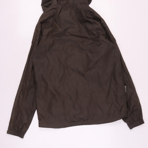 Mountain Essentials Men's Green Hooded Windbreaker Jacket S