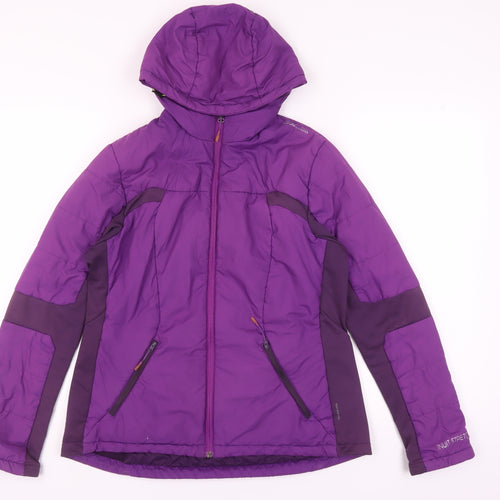 Quechua Women's Purple Hoodie Size 12 with Full Zip