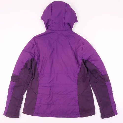 Quechua Women's Purple Hoodie Size 12 with Full Zip