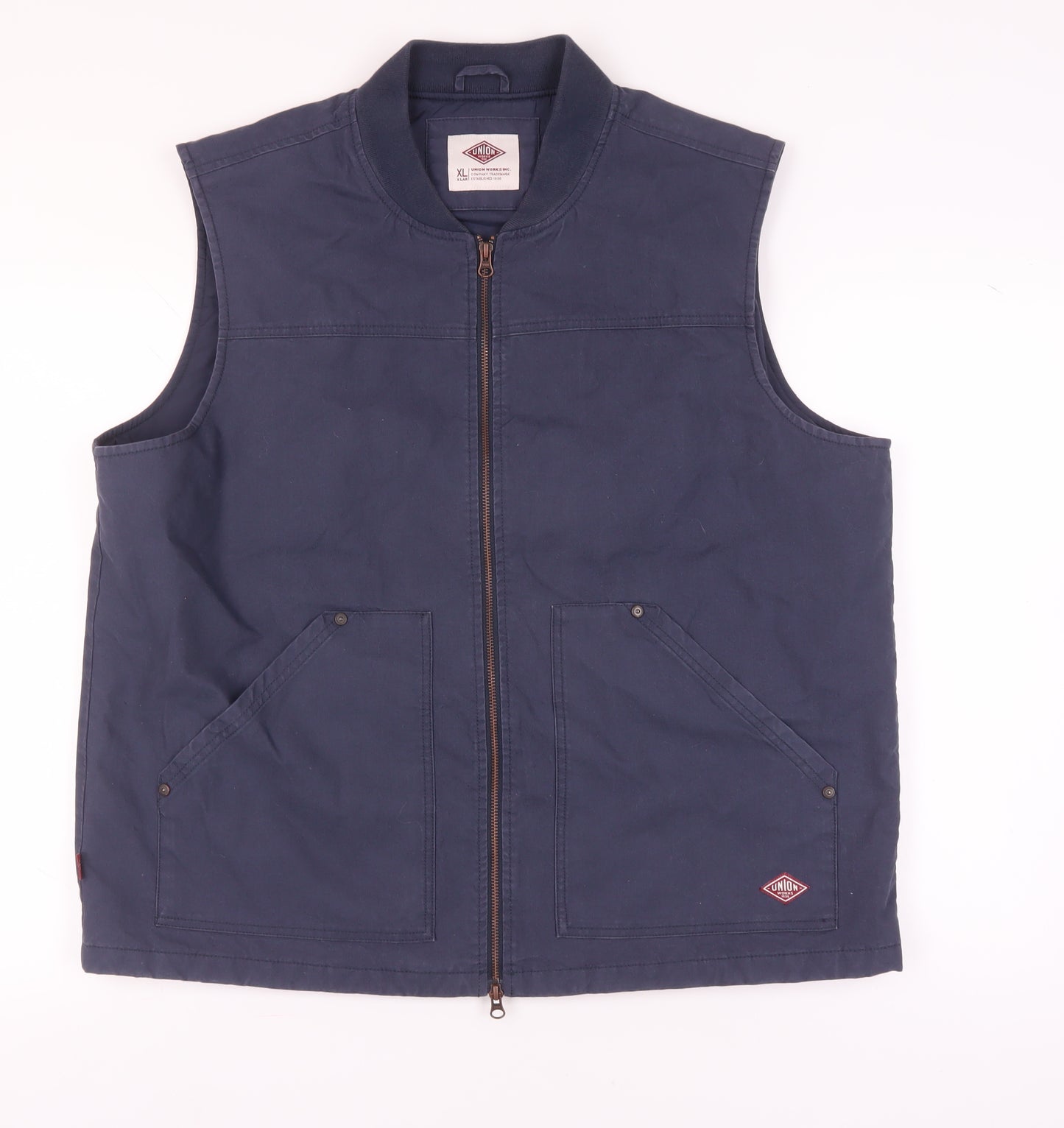 Union Works Men’s XL Blue Waistcoat Jacket
