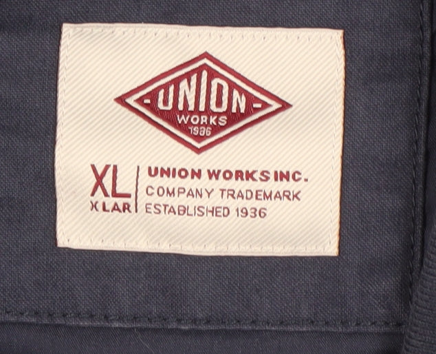 Union Works Men’s XL Blue Waistcoat Jacket