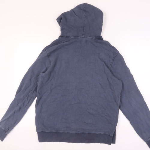 Jack & Jones Men's XL Blue Pullover Hoodie - Vintage Style