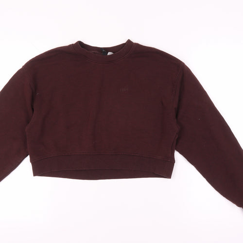 H&M Women’s Brown Pullover Sweatshirt, Size 12