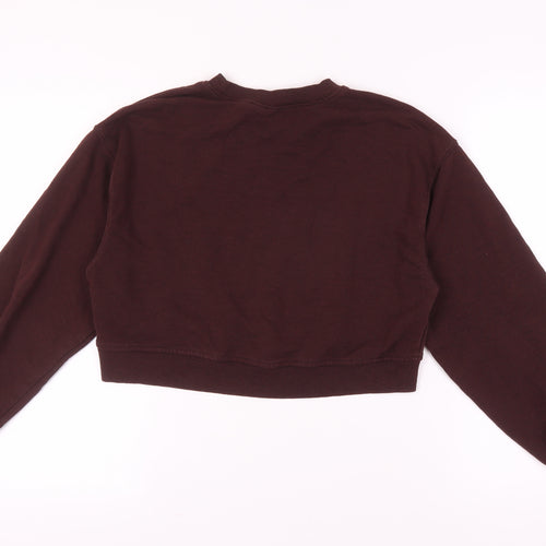 H&M Women’s Brown Pullover Sweatshirt, Size 12