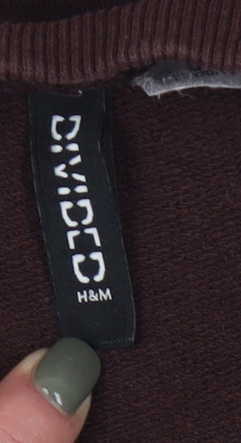 H&M Women’s Brown Pullover Sweatshirt, Size 12