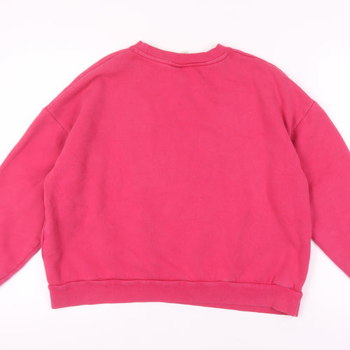 Pull&Bear Women’s Pink Pullover Sweatshirt M
