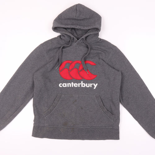 Canterbury Men's Grey Hooded Sports Pullover Hoodie S