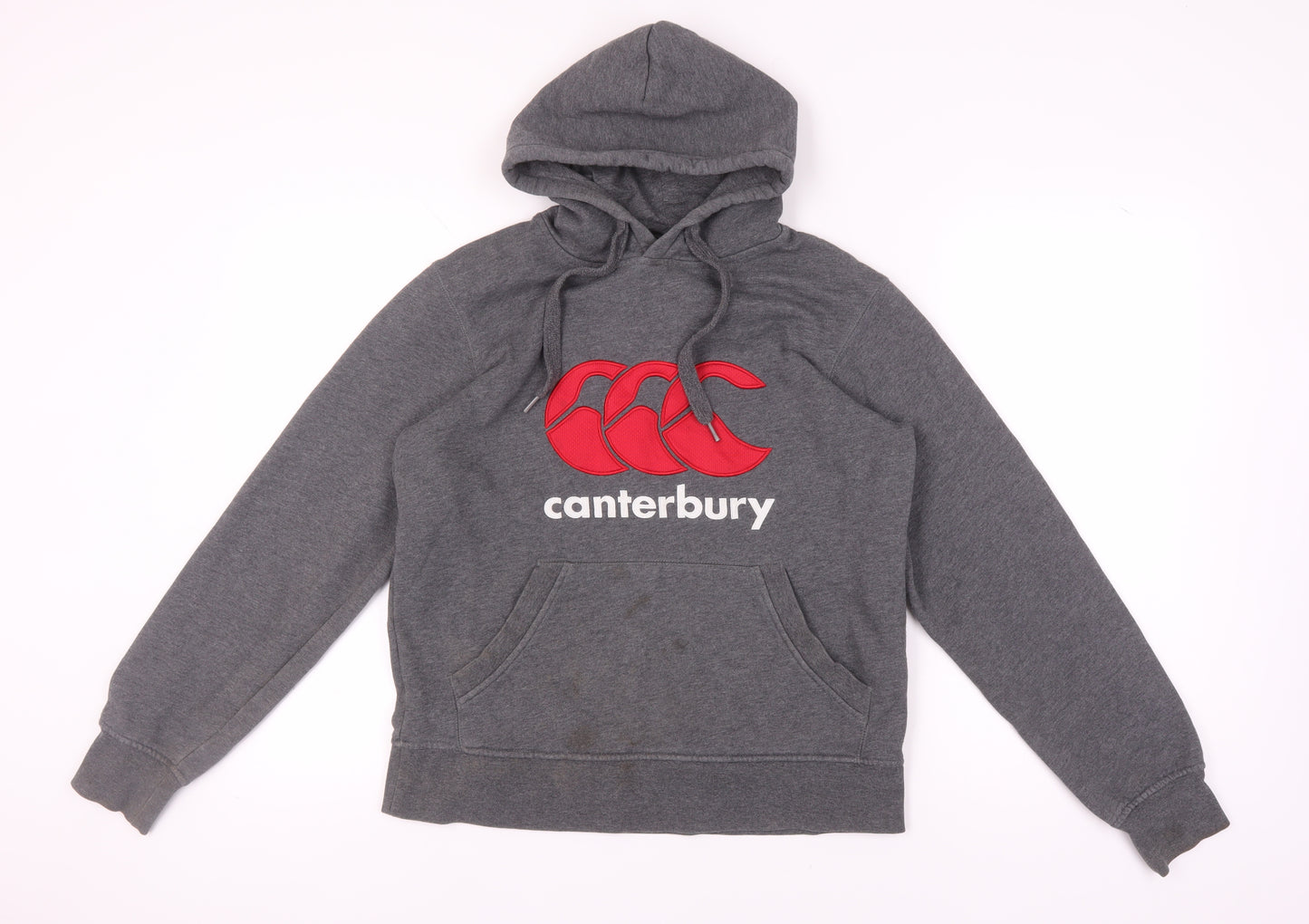 Canterbury Men's Grey Hooded Sports Pullover Hoodie S