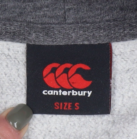 Canterbury Men's Grey Hooded Sports Pullover Hoodie S