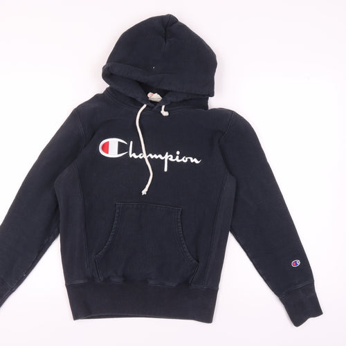 Champion Unisex Black Hoodie - Medium, Pullover, Cotton