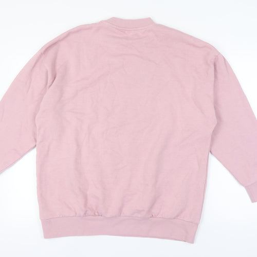 ASOS DESIGN Women's Pink Graphic Print Sweatshirt S