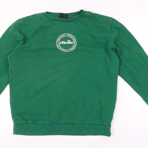 Ellesse Green Unisex Sweatshirt - Size 12 Casual Wear