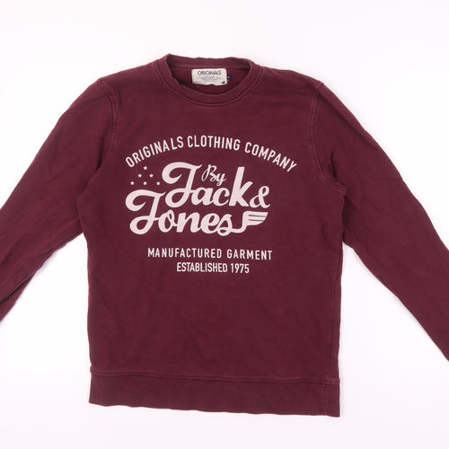 Jack & Jones Men's Red Pullover Sweatshirt S