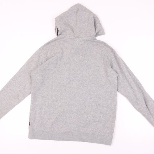 Tommy Hilfiger Men's Grey Hoodie XS, Logo Pullover, All Seasons