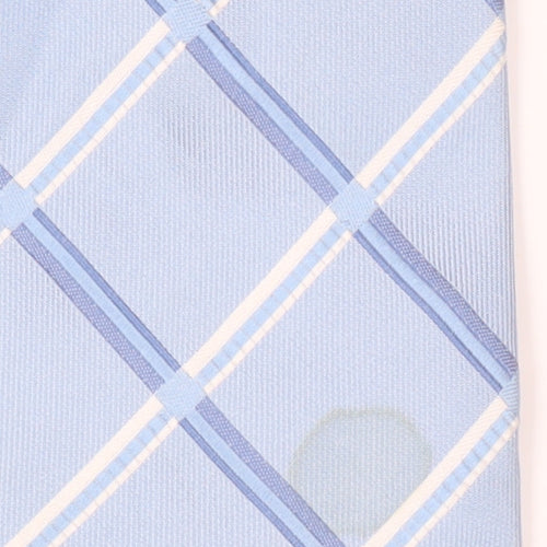 Fellini Men's Blue Silk Plaid Tie - Classic Style