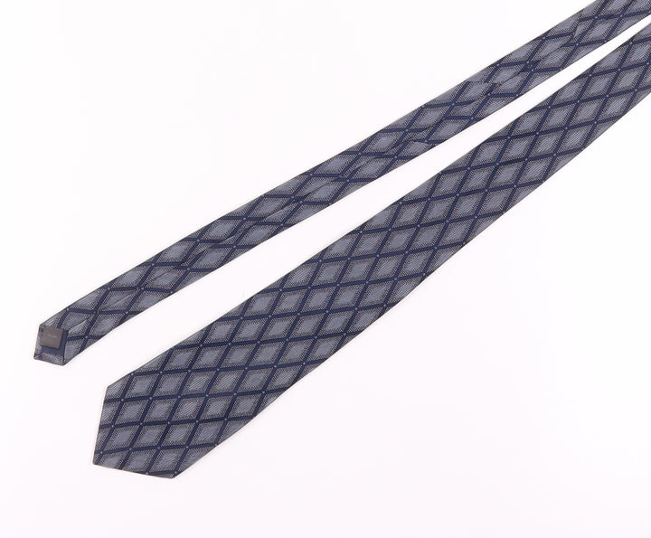 Austin Reed Men's Blue Geometric Silk Tie, One Size